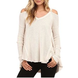 Free People Cold Shoulder Sweater Size XS